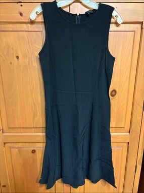 Theory Black Sleeveless Midi Dress